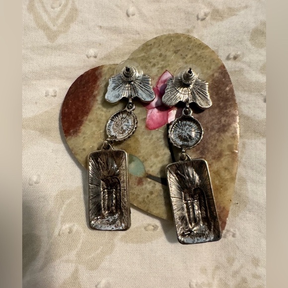 Western Aztec & Boot Dangling
Stud Earrings - Picture 4 of 5